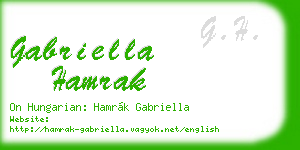 gabriella hamrak business card