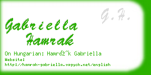 gabriella hamrak business card